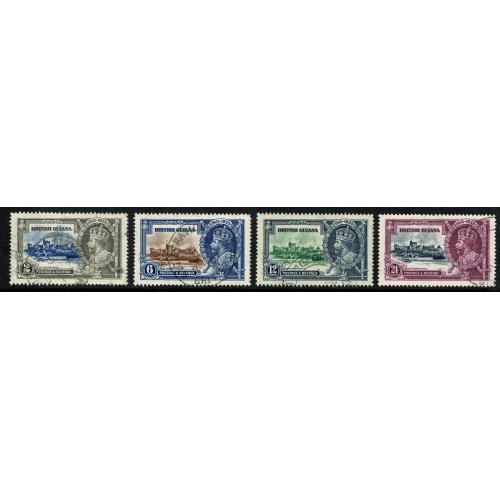 British Guiana. 1935 Silver Jubilee. Very Fine Used set of 4 values. SG 301-304.