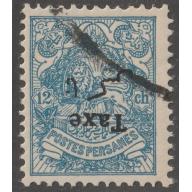 Persian stamp, Pers#362b,, Certified, inverted Taxe handstamp,