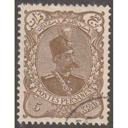 Persian stamp, Scott#149, used, 5KR, brown