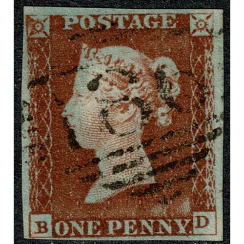 1d red BD Plate 53. Fine used
