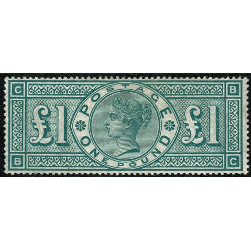 1891 £1 green. SG 212. Superb lightly mounted mint.