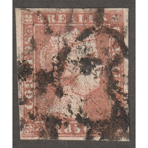 Spain, stamp, Scott#3, used, 1850 year,  #QS-03