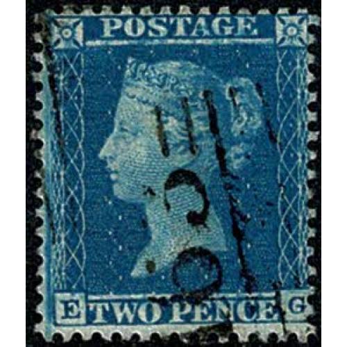 Perforated 2d EG. Scarce  Perf 14. Wmk Small Crown. Plate 5 (Alphabet II). SG 23a
