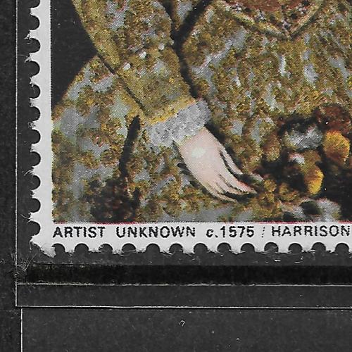 1968 Sg 771f 9d British Paintings 'Blister on hand' Flaw