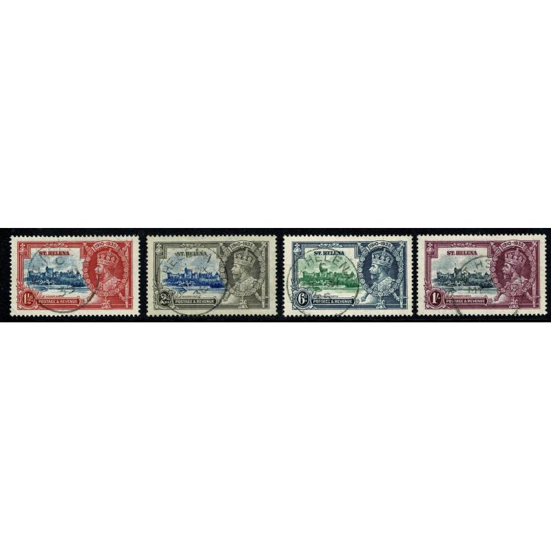 St Helena. 1935 Silver Jubilee. Very Fine Used set of 4 values. SG 124-127.
