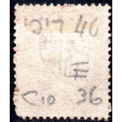 1857 Sg 40 C10 1d red-brown 'NB' Plate 36 with Numeral Cancellation Good Used