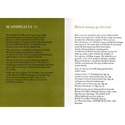 1971 Machin Definitive ½p to 9p Scandinavia Presentation Pack