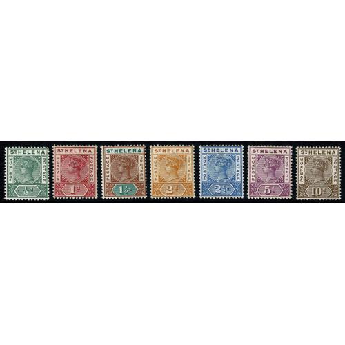 St Helena. 1890-97. Set of 7 values. Mounted Mint. SG 46-52