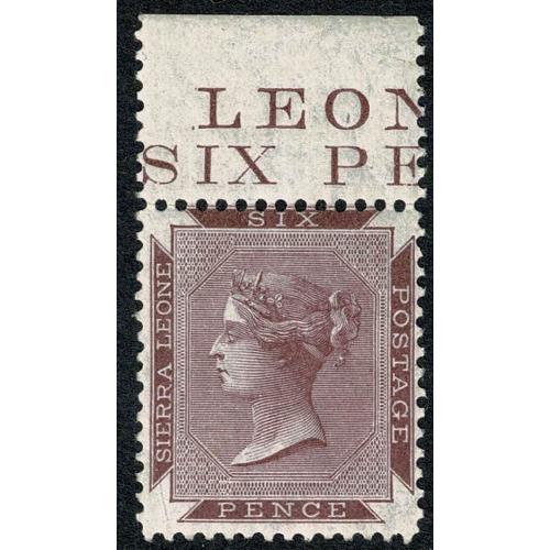 Sierra Leone 1890 6d brown purple. Unmounted mint. SG 36