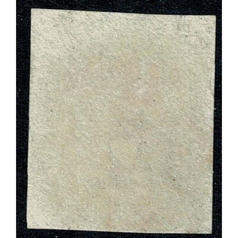 1d black MB Plate 2. 4 good to large margins. Cancelled by red Maltese Cross.