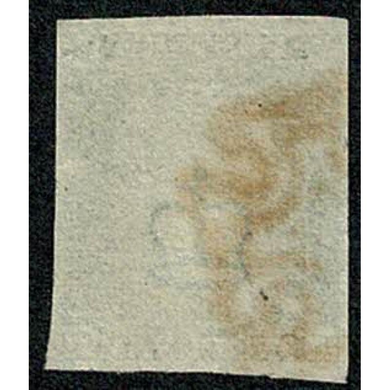 1d Black KG Plate 6. Fine used four good margins.cancelled by red Maltese cross.