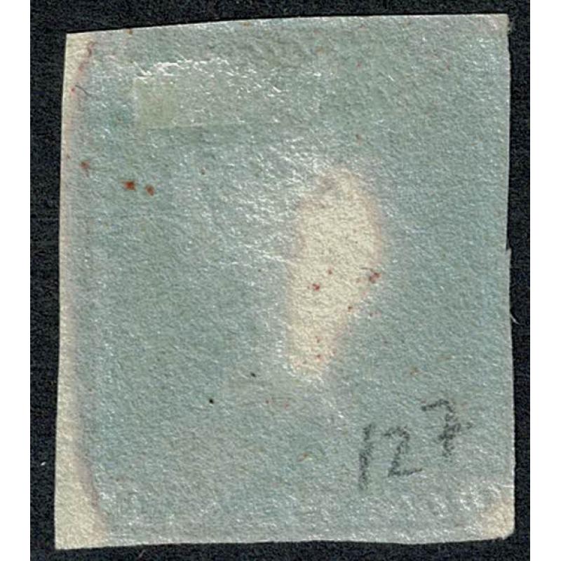 1841 1d Red OL Plate 127. Lavender tinted paper.